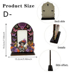 💀 DAY OF THE DEAD DECOR | 6 Wooden Memorial Photo Frames – Colorful Ofrenda Picture Frame Set with Floral Details