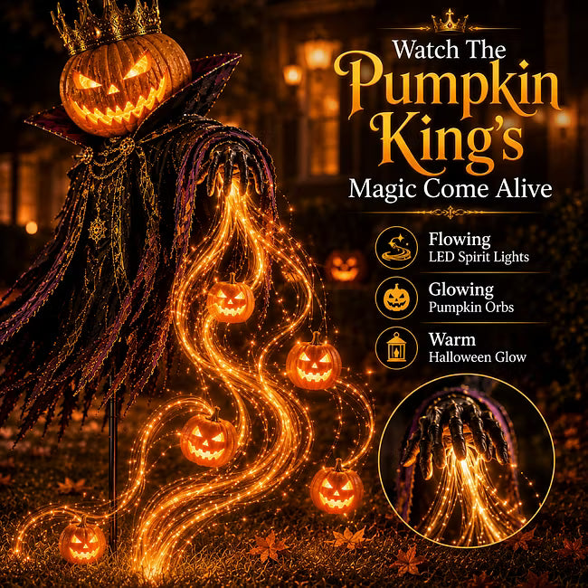 🎁Today 49% OFF🎁🎃Pumpkin King Awakening™ – Flowing LED Halloween Yard Light