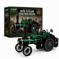🚚 Free Shipping | ⚙️ 150th Anniversary 1876 Steam Traction Engine Building Blocks