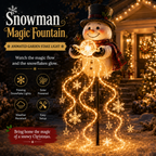 🎄49.99% OFF🎄 Snowman Magic Fountain™-Flowing Snowflake LED Christmas Garden Light❄️