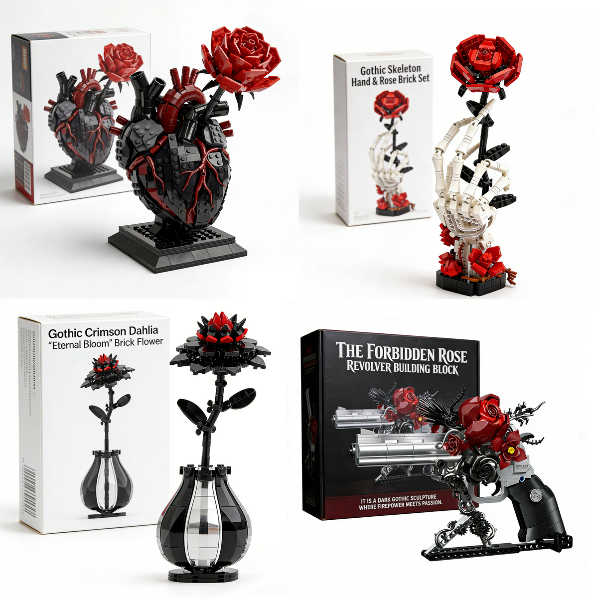 🚚 Free Shipping |🌹🖤Midnight Rose – 2026 Gothic Limited Edition Brick Set