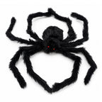 🥳2026 HOT SALE🥳💞50K+ SOLD! 🕷️🎃 50% OFF! Oversized Halloween Spider – 75cm giant leg span, realistic furry body & glowing red eyes. Perfect for porches, gardens & haunted house themes – instant spooky centrepiece! 👻✨